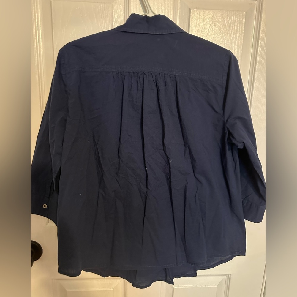 Rebecca Malone Dark Blue Blouse - Picture 6 of 6
